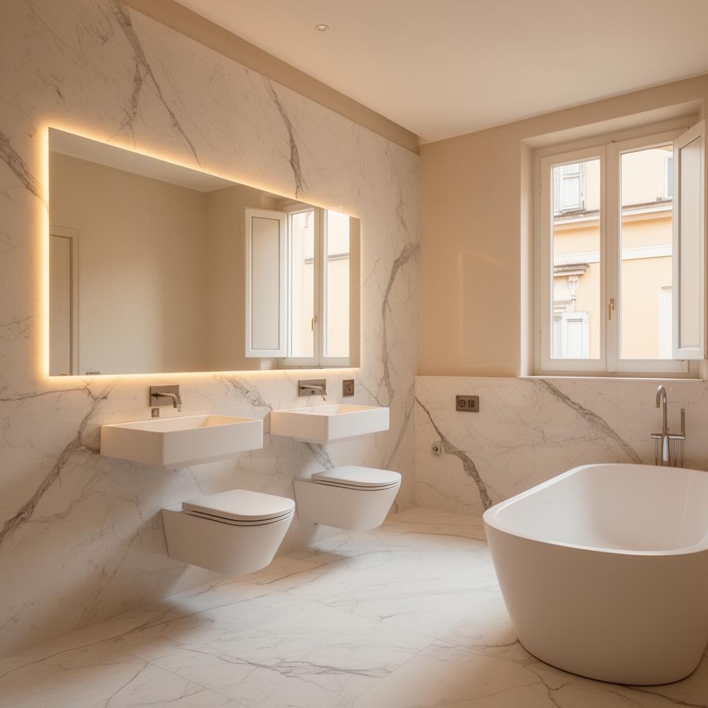 Bagno padronale Parioli